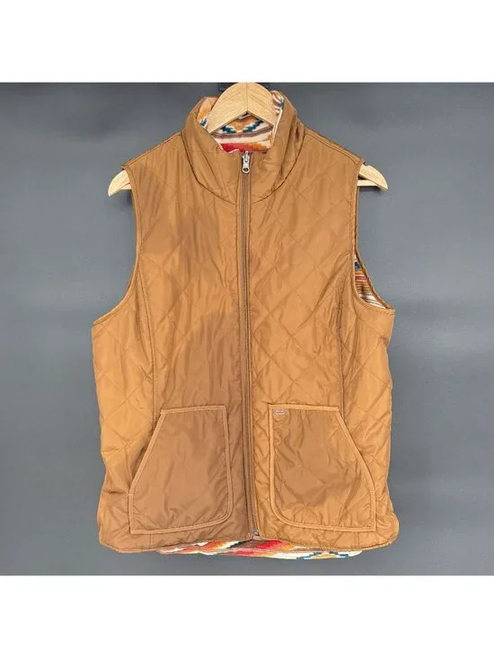 Ariat Dilon Chimayo Vest Womens Medium Brown Southwestern Western Aztec Cowgirl - Picture 5 of 11